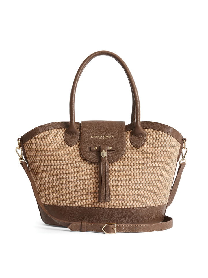 Windsor Tan Basket Handbag