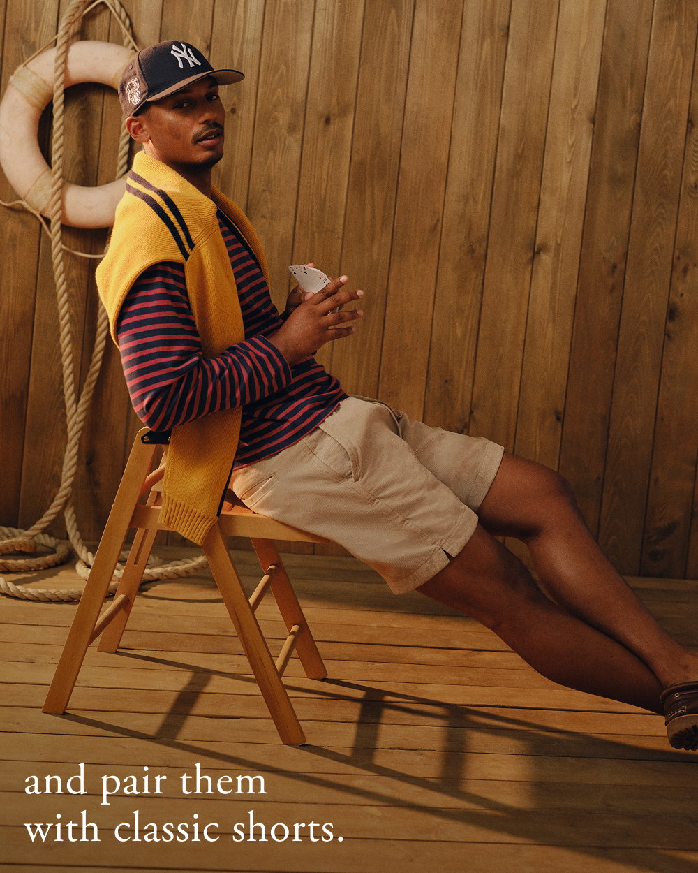 and pair them with classic shorts.
