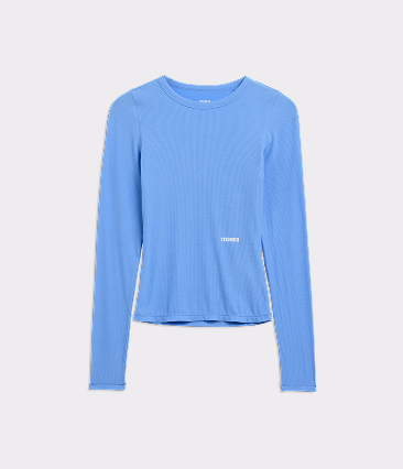 Soft Rib Long Sleeve Blue