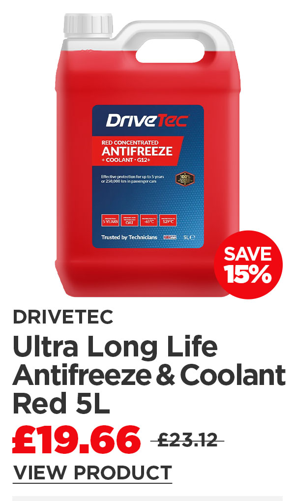 Drivetec Ultra Long Life Antifreeze & Coolant Red 5L