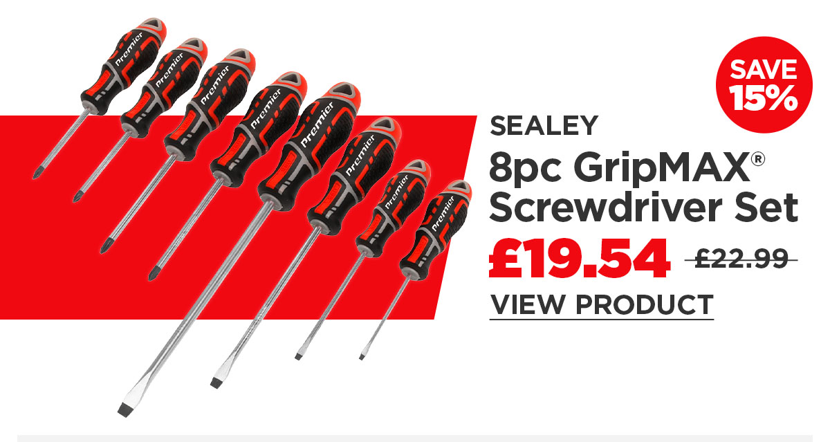 Sealey 8pc Gripmax Screwdriver Set