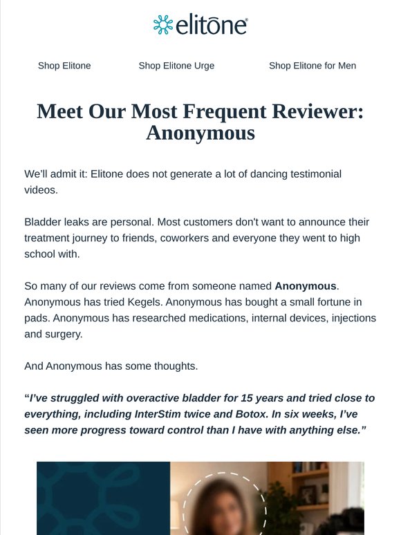 Anonymous has a lot to say about Elitone