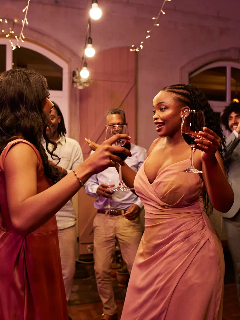 Two women at wedding