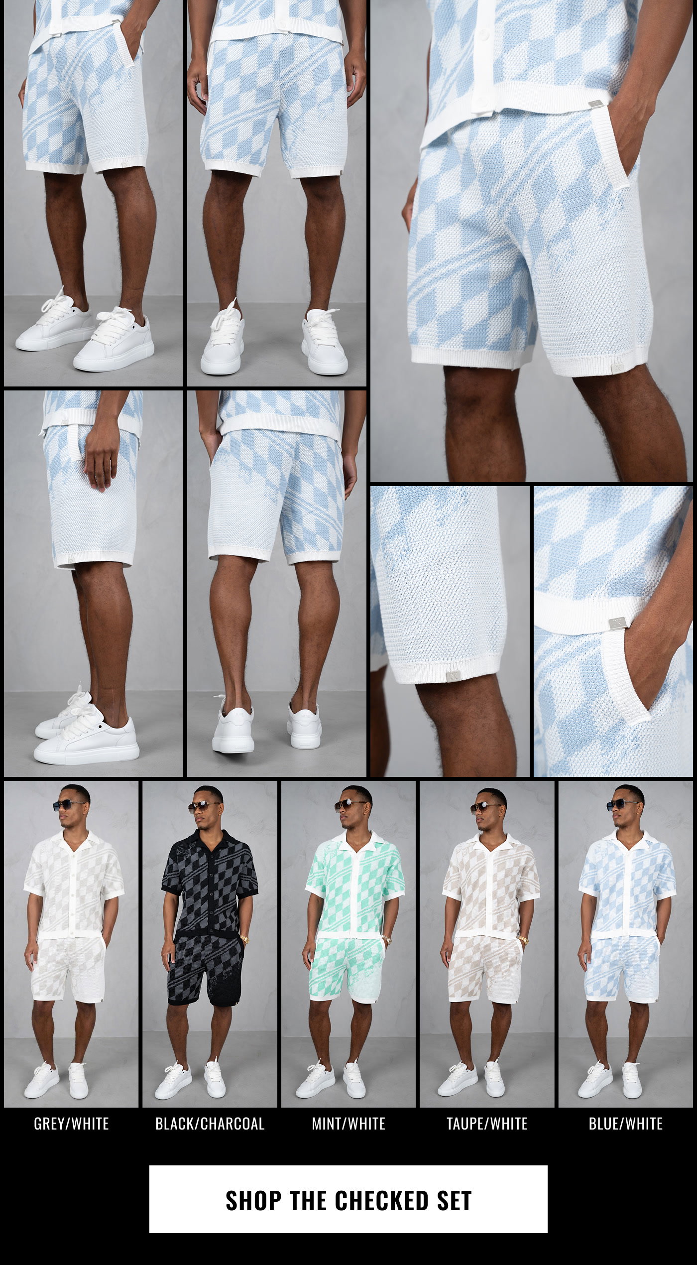 Two pieces. One look. Shop the Check Set