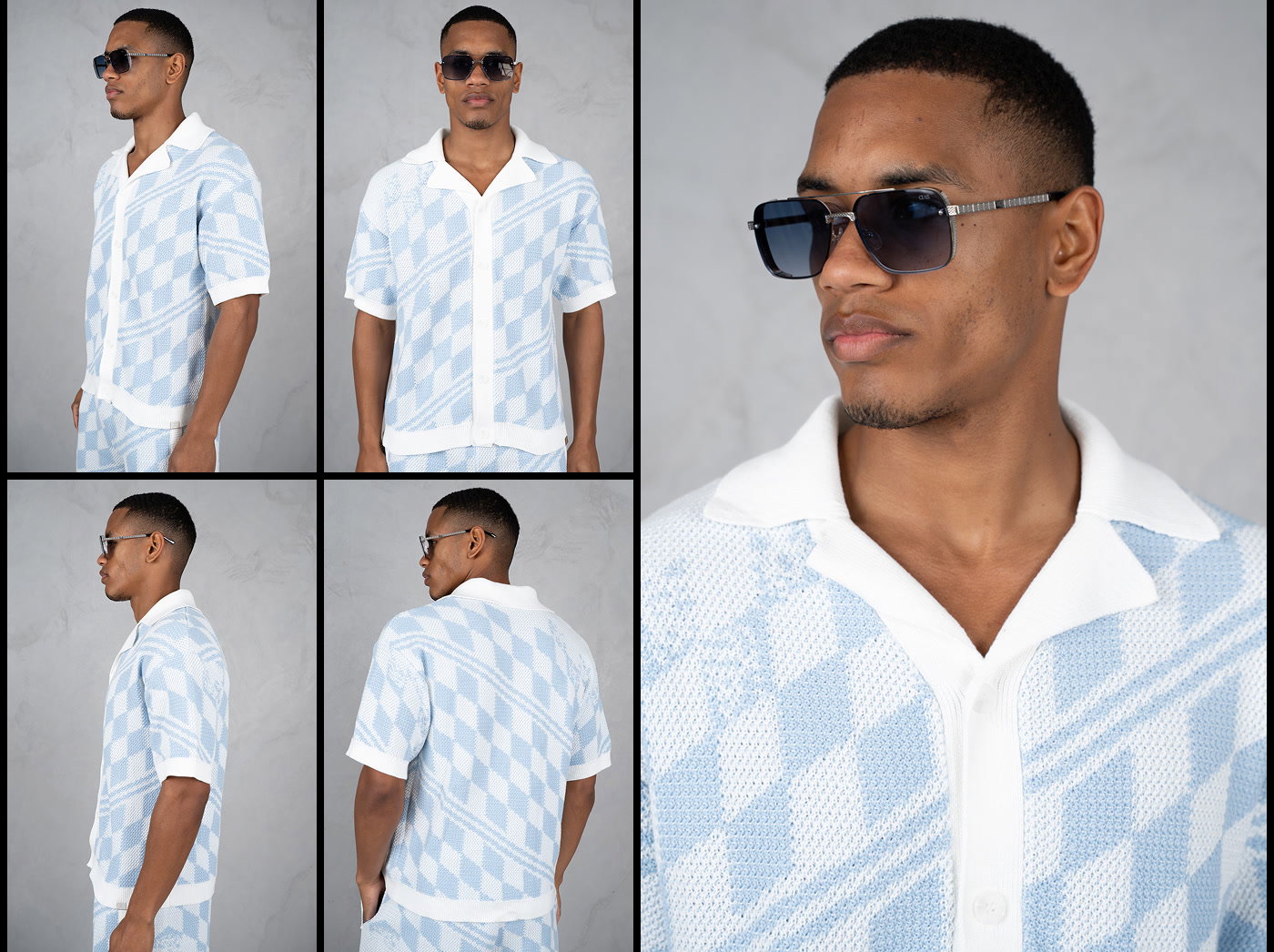 The Boxy Checked Knitted Shirt and Knitted Checked Shorts have become one of the defining looks of the season for a reason.