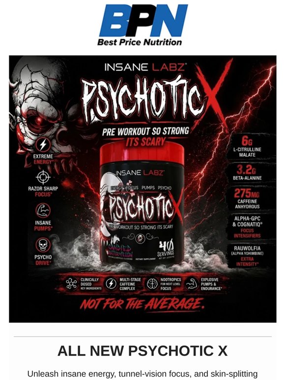 Insane Labz Most Extreme Preworkout Yet