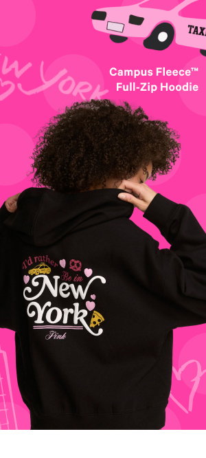campus fleece full zip hoodie