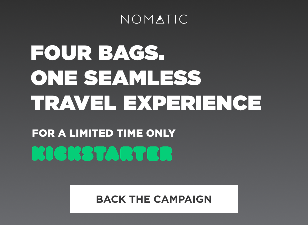 Four Bags. One Seamless Travel Experience    LIVE ON KICKSTARTER  [BACK THE CAMPAIGN]