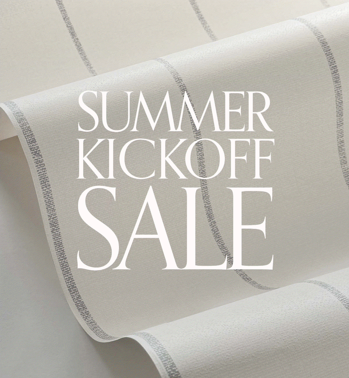Gif Image of Tempaper wallpaper showing multiple patterns with a text overlay. "Summer Kickoff Sale" 