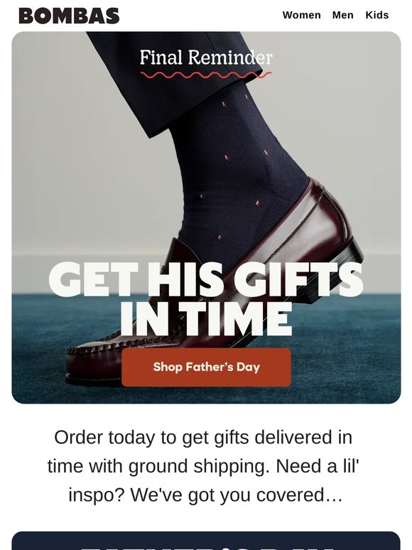 Get Dad's Gifts In Time