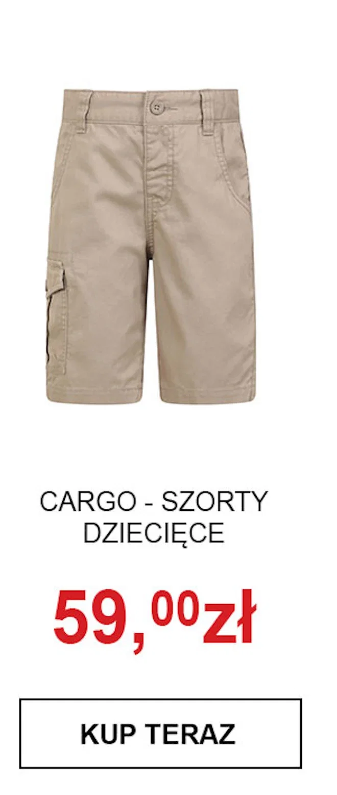 Cargo szorty dziecięce