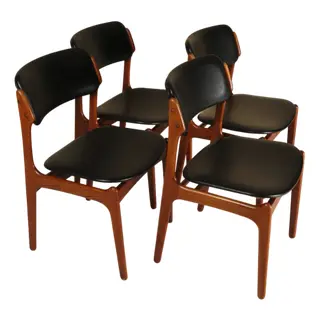 Image of Model 49 Dining Chairs by Erik Buck for O.D. Furniture, 1960, Set of 4