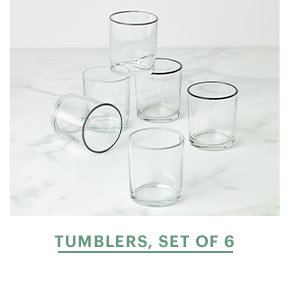 TUMBLERS, SET OF 6