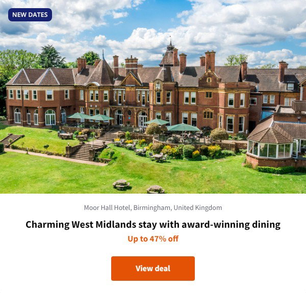 Charming West Midlands stay with award-winning dining