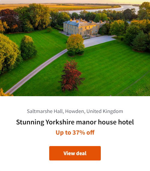 Stunning Yorkshire manor house hotel