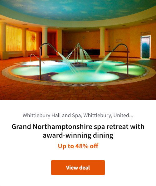 Grand Northamptonshire spa retreat with award-winning dining