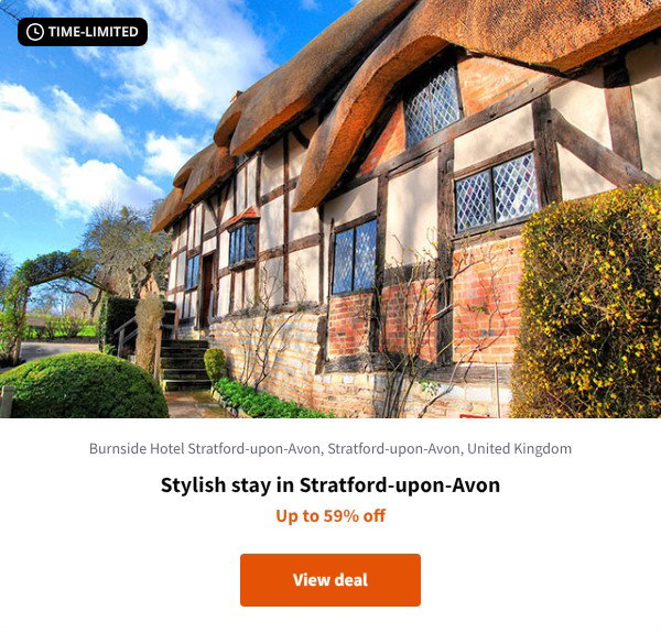 Stylish stay in Stratford-upon-Avon