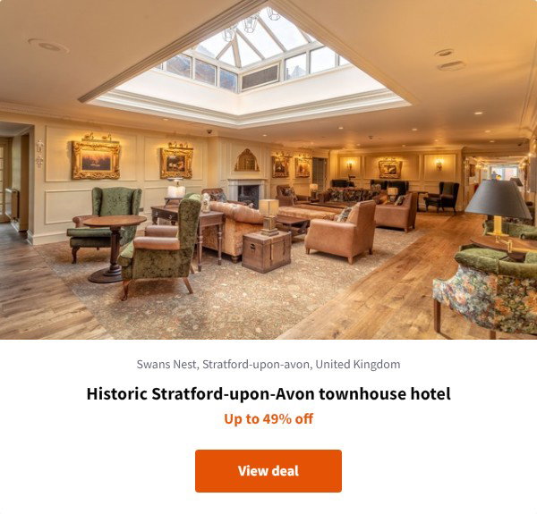 Historic Stratford-upon-Avon townhouse hotel