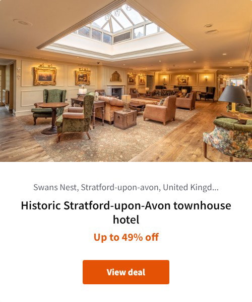 Historic Stratford-upon-Avon townhouse hotel
