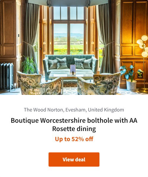 Boutique Worcestershire bolthole with AA Rosette dining