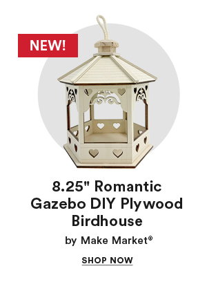 8.25 Romantic Gazebo DIY Plywood Birdhouse by Make Market® Shop Now
