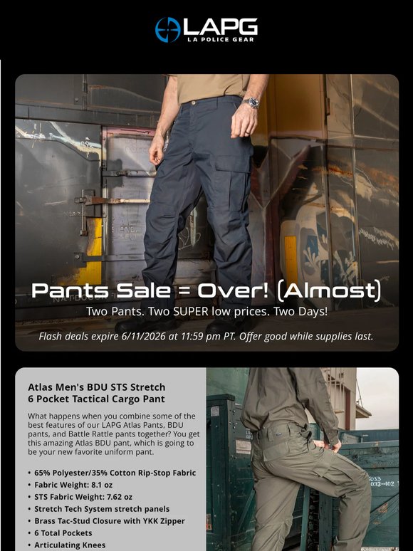Pants Sale = Over! (Almost)