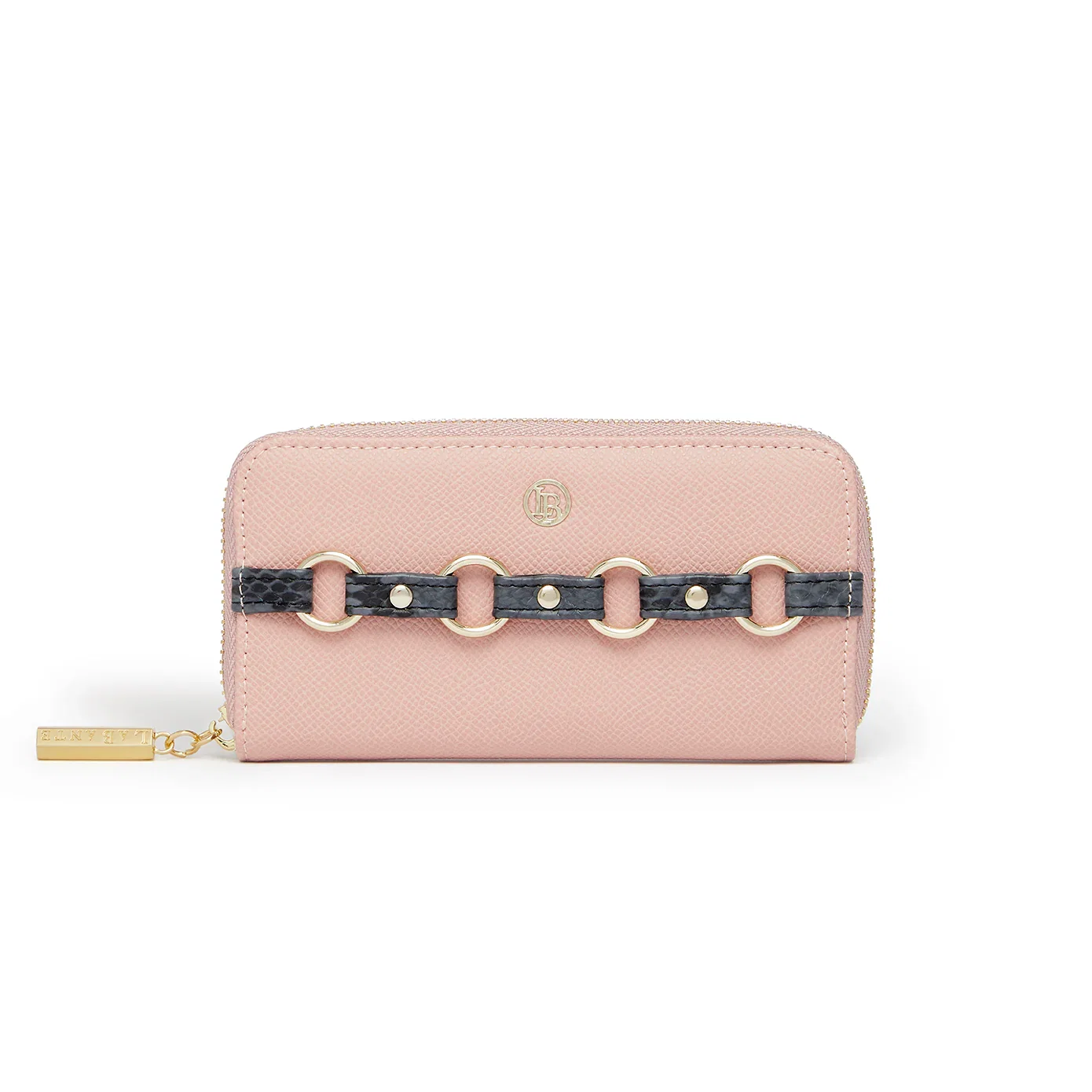 Image of Ellen Pink Vegan Zip Around Wallet
