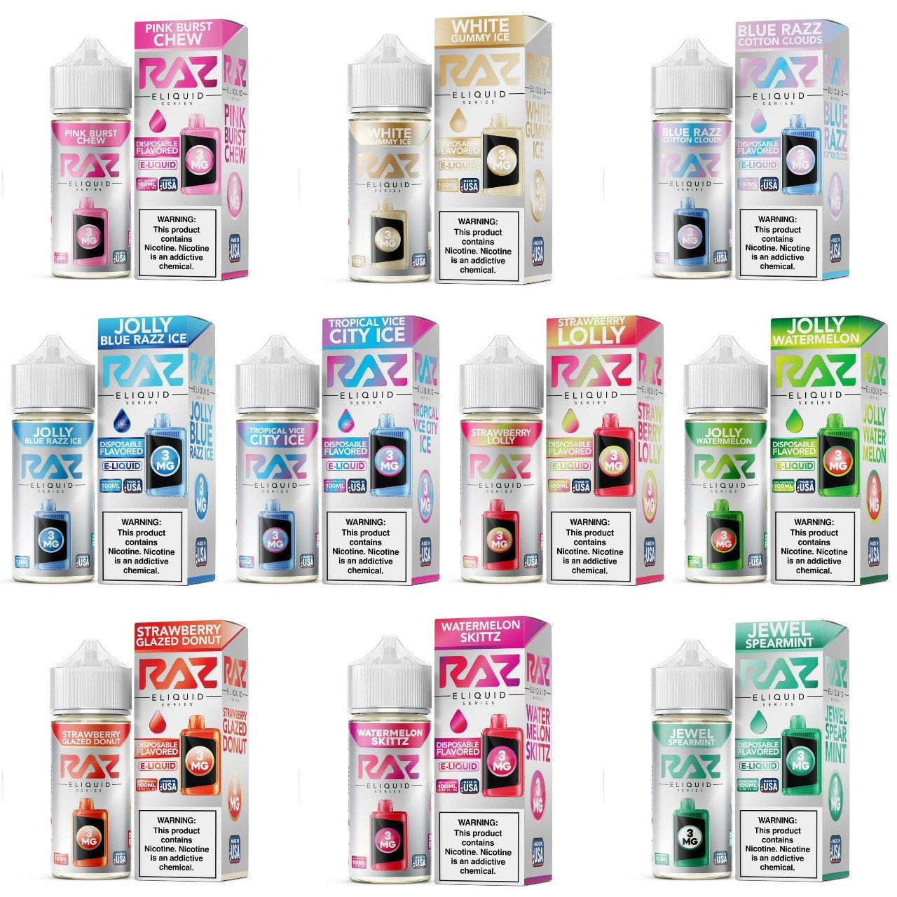 Pod Juice x RAZ Tobacco Free Nicotine E-Juice 100ml
