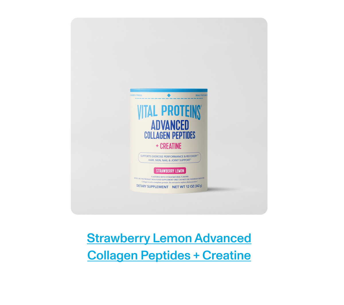Strawberry Lemon Advanced Collagen Peptides + Creatine