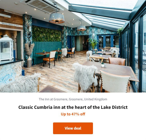 Classic Cumbria inn at the heart of the Lake District