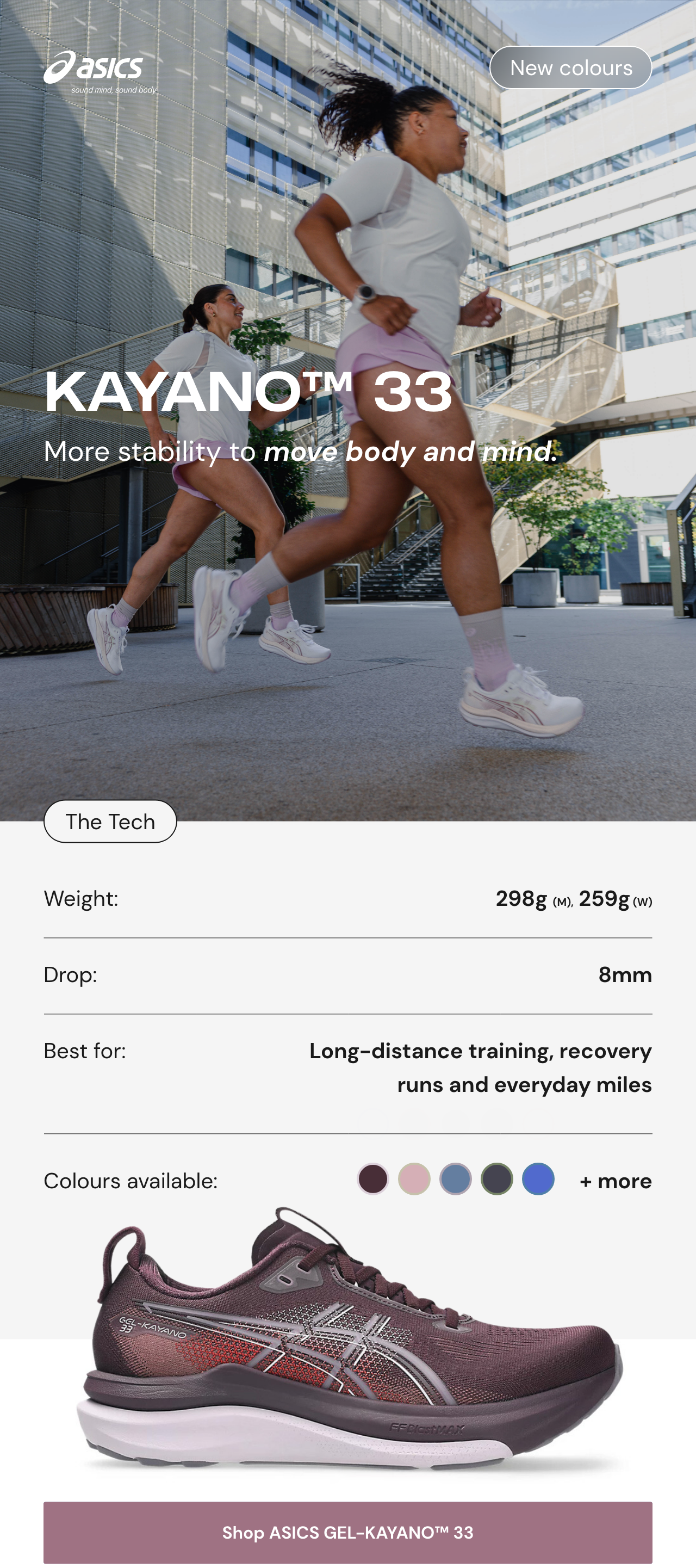 Shop ASICS Kayano™ 33 Running Shoe