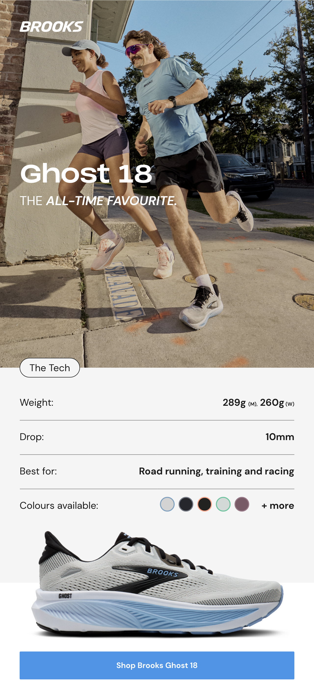 Shop Brooks Ghost 18 Running Shoe