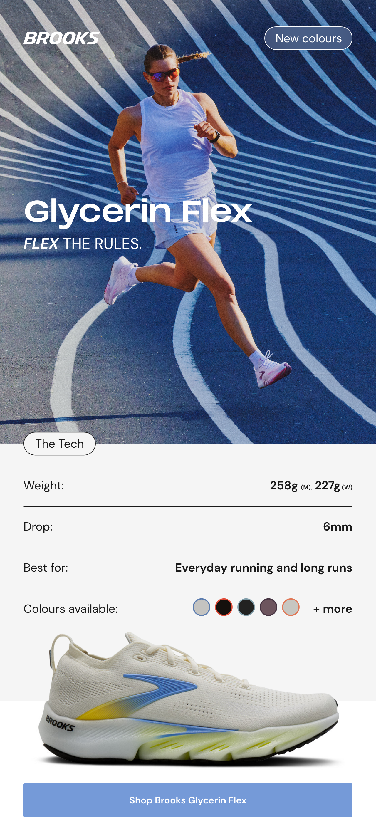 Shop Brooks Glycerin Flex Running Shoe