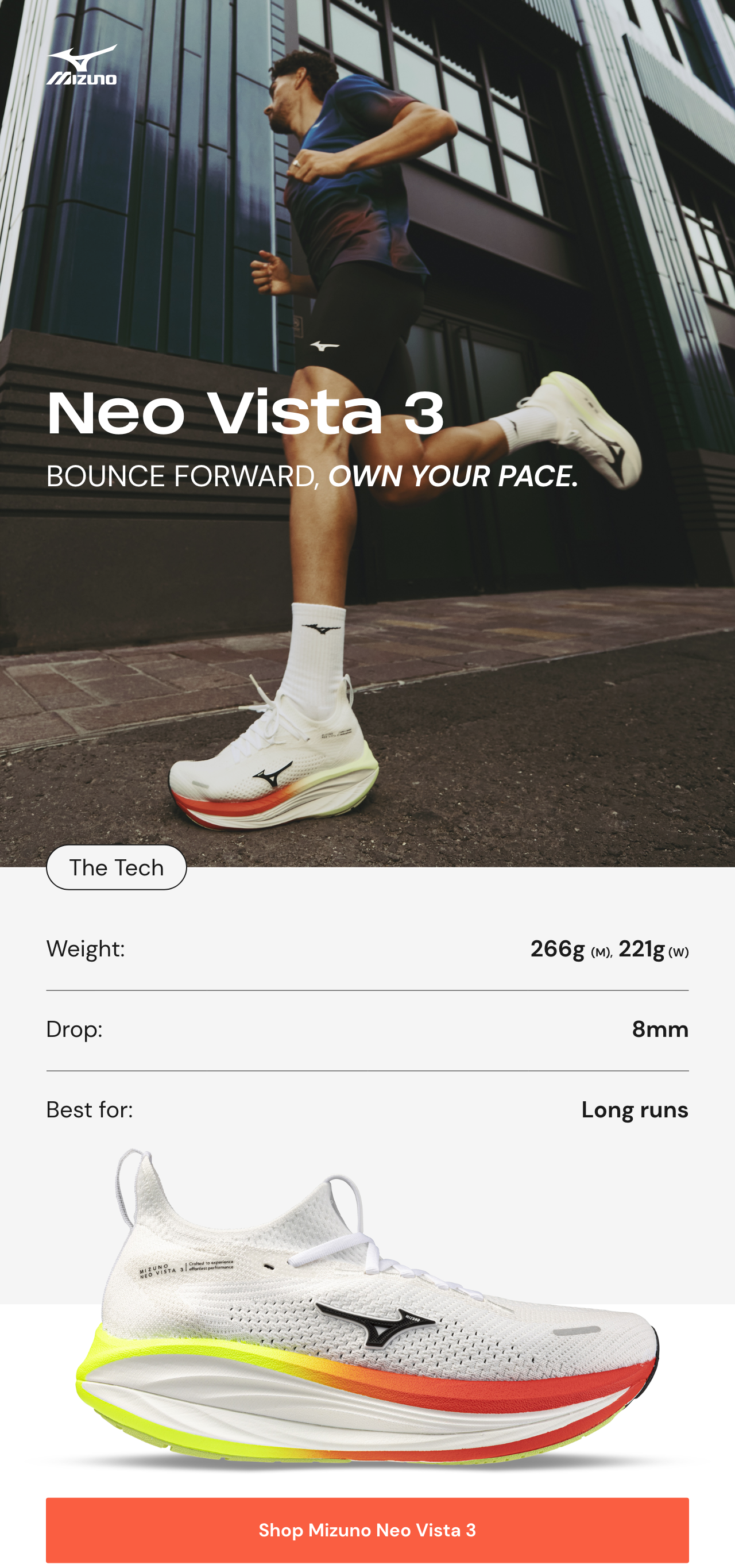 Shop Mizuno Neo Vista 3 Running Shoe
