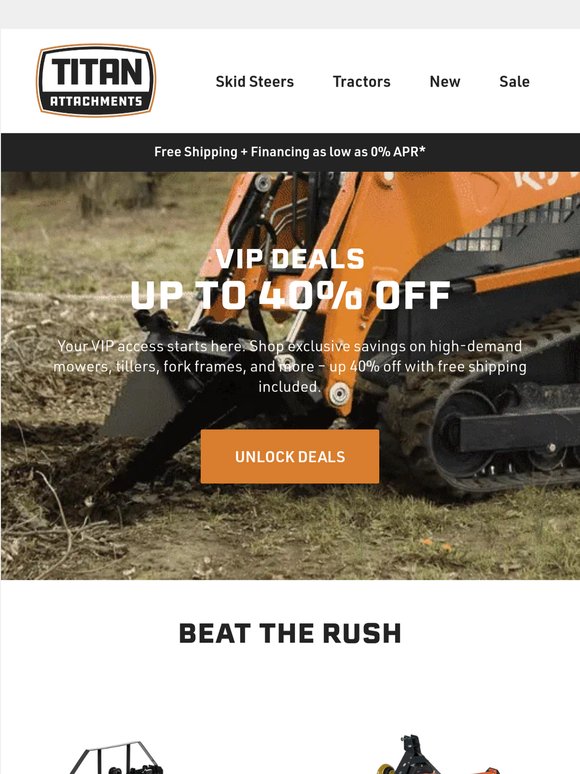 VIP Access: Shop First, Save Big.