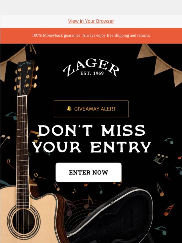 Join the Guitar Giveaway – Your Dream Awaits!