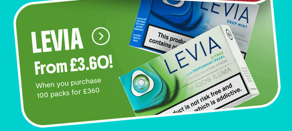 IQOS LEVIA from £3.60 a pack!