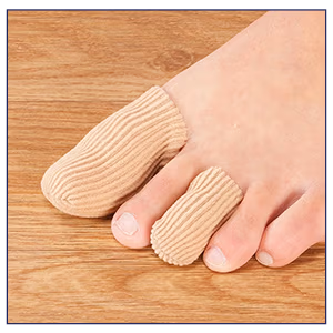 Silver Steps™ Antibacterial Toe or Finger Caps, Set of 4