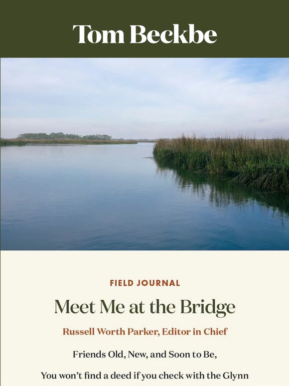 From the Editor: Meet Me at the Bridge