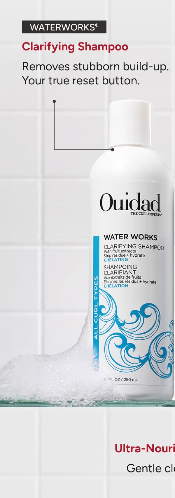 Water Works Clarifying Shampoo - removes stubborn build-up. Your true reset button. 