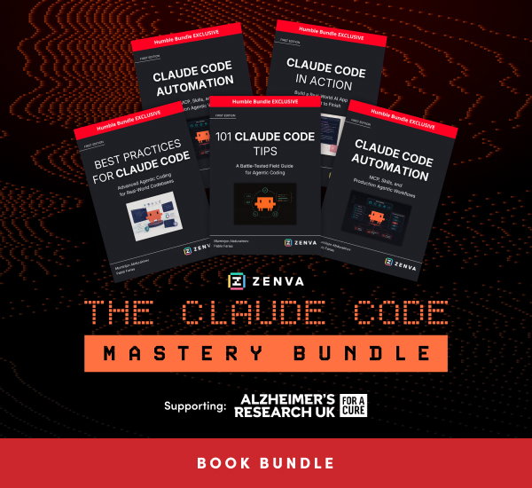 Unlock eight professional-quality eBooks by Zenva on Claude Coding, the next level of time-saving AI coding.