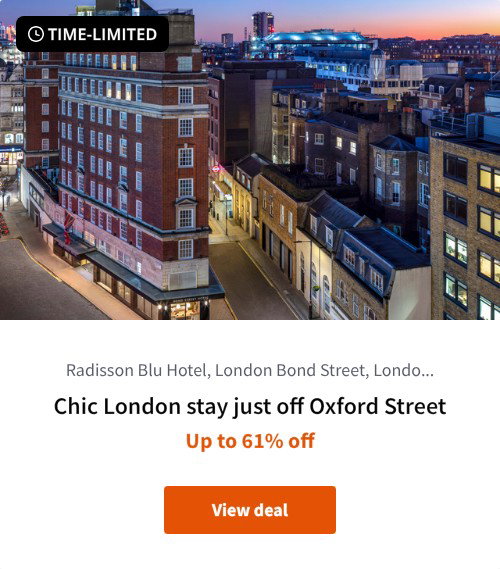 Chic London stay just off Oxford Street