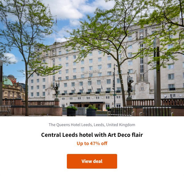 Central Leeds hotel with Art Deco flair