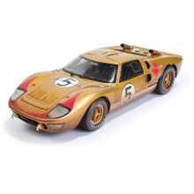 1966 Ford GT40 - LeMans #5 After Race 1:18 Scale Diecast Model Car by Shelby Collectibles