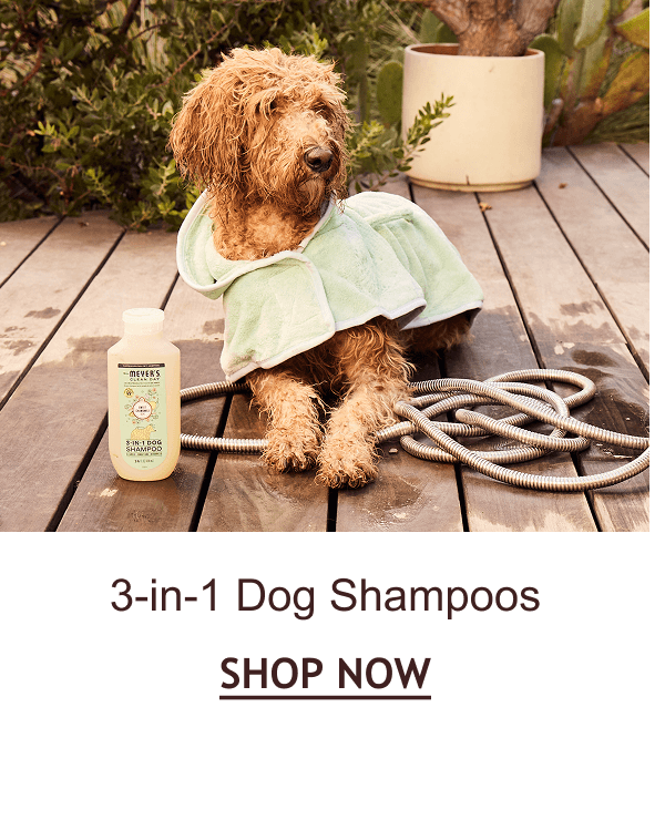 Shop 3-in-1 dog shampoos