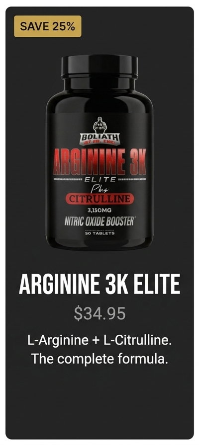 SAVE 25% - ARGININE 3KELITE - $34.95 - L-Arginine + L-Citrulline. The complete formula.