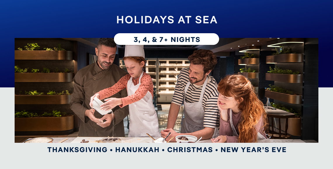 Holidays at Sea – 3, 4, & 7+ Nights – Click to View Cruises & Book Now