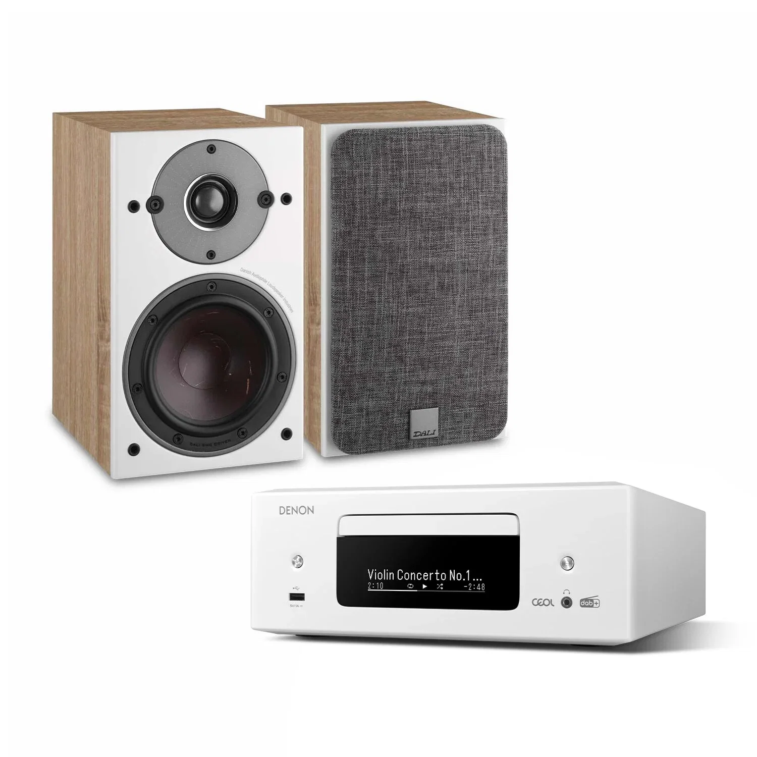 DALI OBERON 1 + Denon CEOL RCD-N12DAB Stereoanlegg til TV