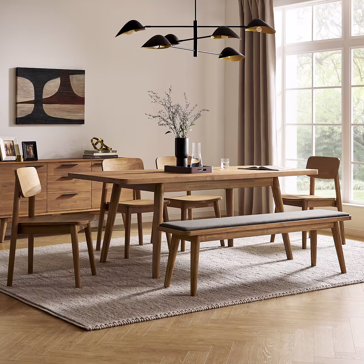 Image of Seb Extendable Dining Set for 4-6