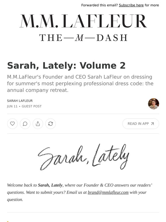 Sarah, Lately: Volume 2
